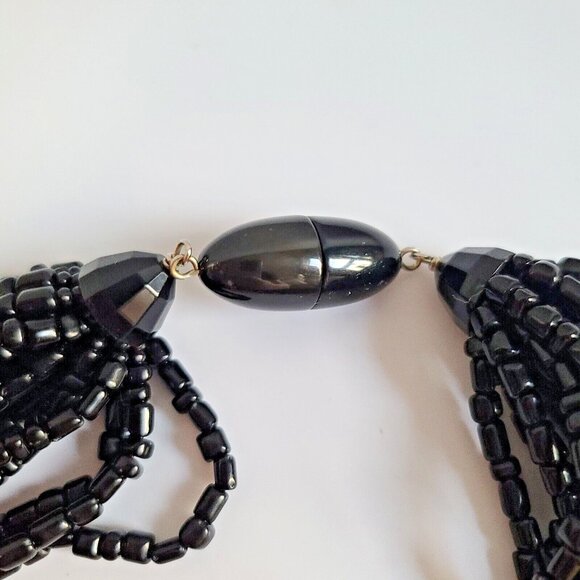 Chunky Fiocchi Italy choker necklace Totem Figure Angela Caputi 1980s Orange - Picture 6 of 9